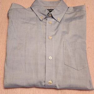 Chaps Blue Casual Button Down Shirt